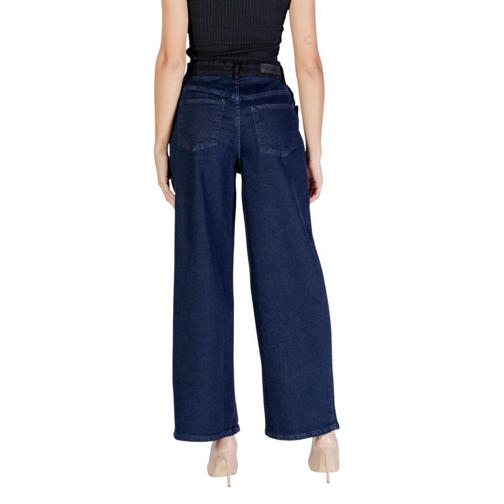 Τζιν και παντελόνι ICHI Blue Cotton
