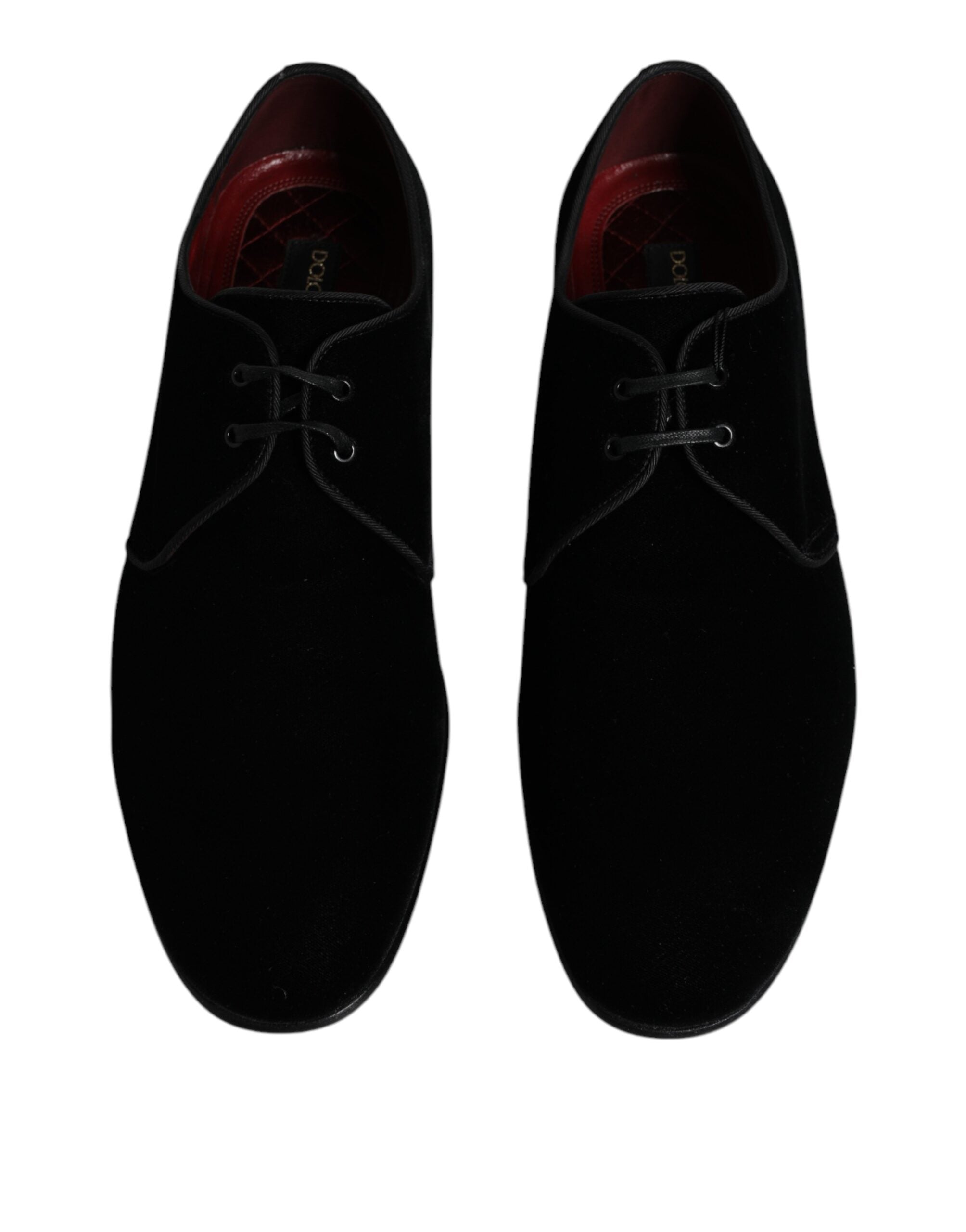 Παπούτσια Derby με κορδόνια Dolce & Gabbana Black Velvet