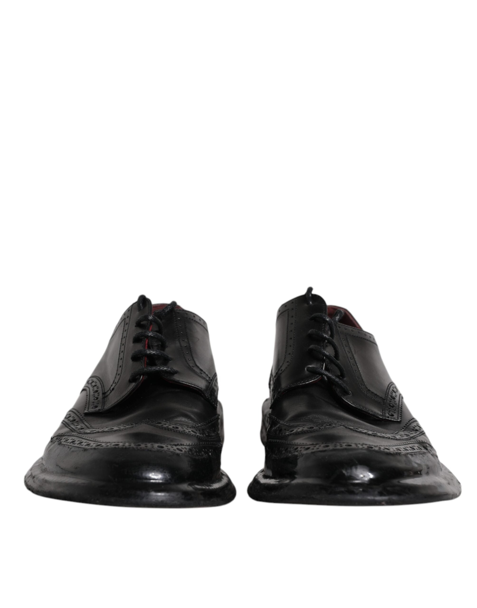 Επίσημα παπούτσια Dolce & Gabbana Μαύρα Δερμάτινα Derby Wingtip