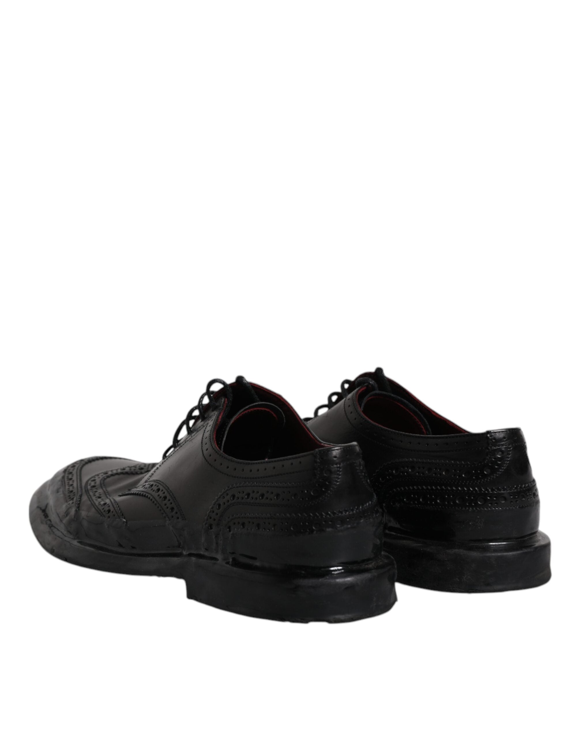 Επίσημα παπούτσια Dolce & Gabbana Μαύρα Δερμάτινα Derby Wingtip