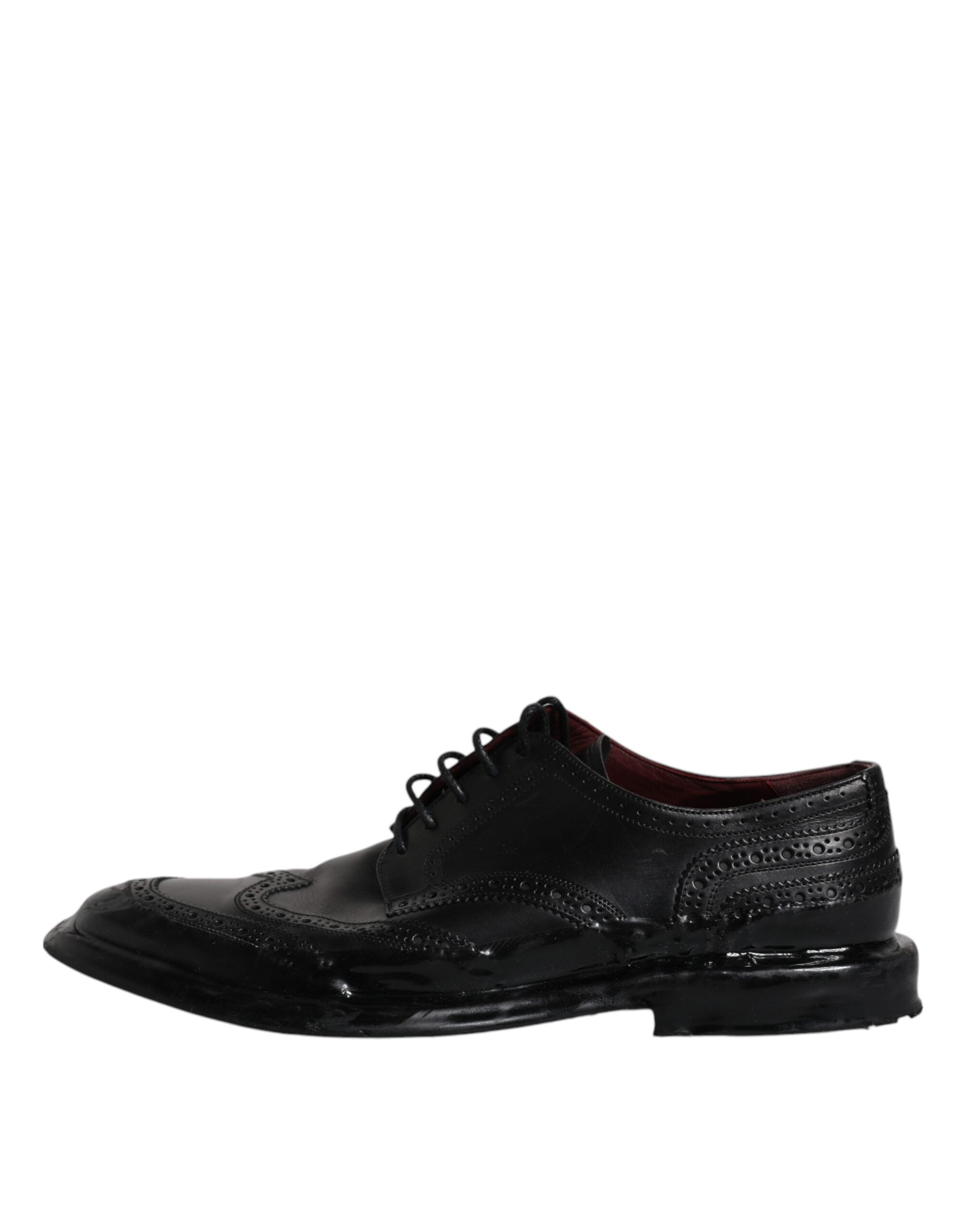 Επίσημα παπούτσια Dolce & Gabbana Μαύρα Δερμάτινα Derby Wingtip