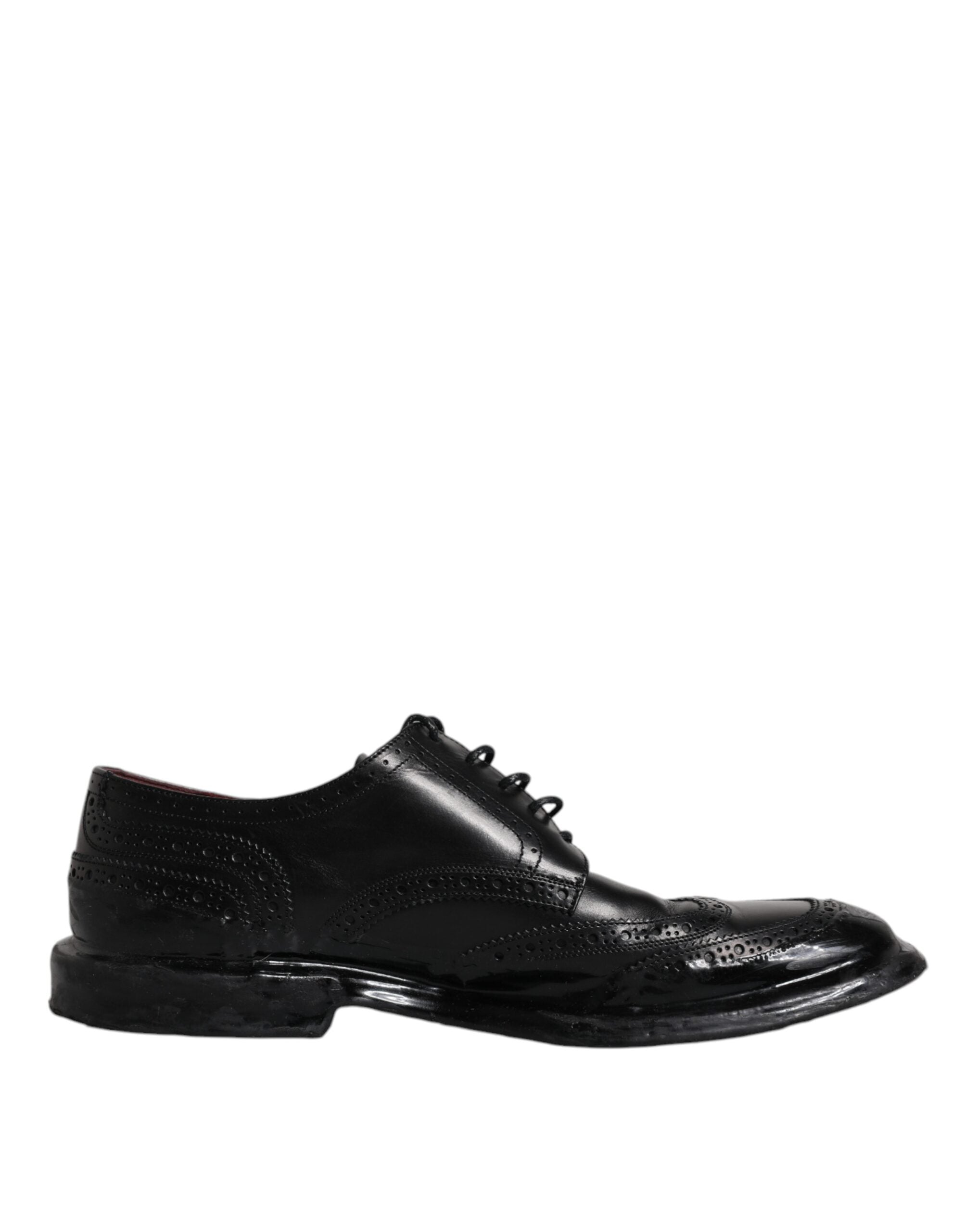 Επίσημα παπούτσια Dolce & Gabbana Μαύρα Δερμάτινα Derby Wingtip