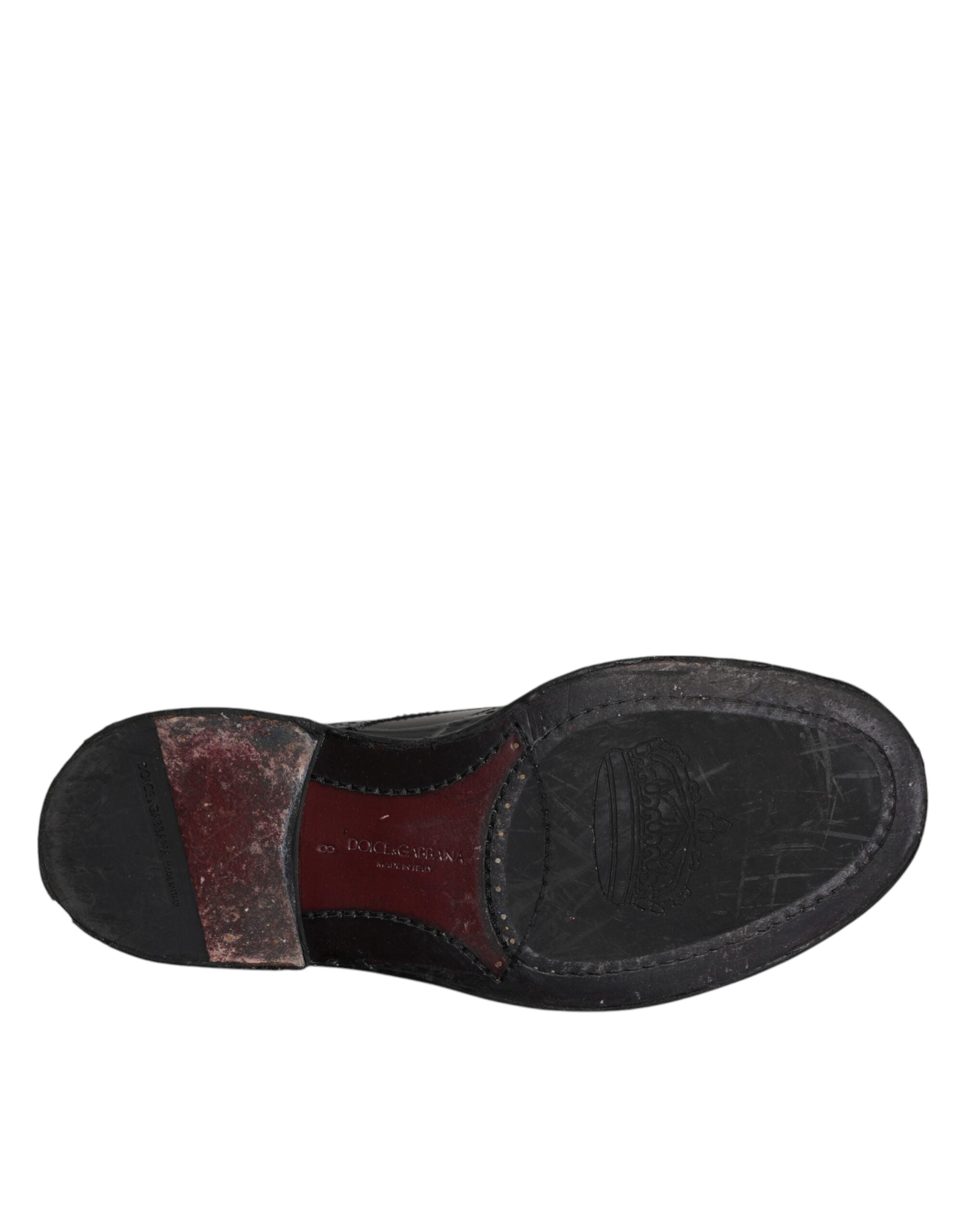Επίσημα παπούτσια Dolce & Gabbana Μαύρα Δερμάτινα Derby Wingtip