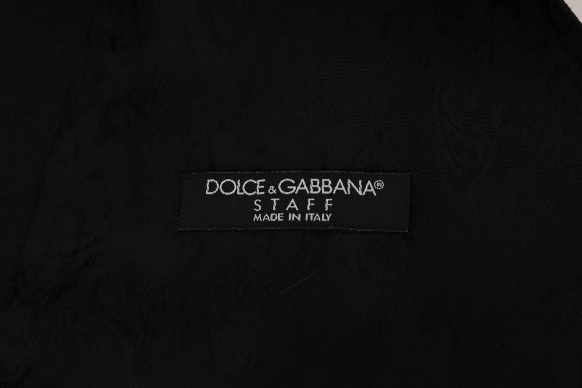 Dolce & Gabbana Κομψό μαύρο μονόπετο γιλέκο