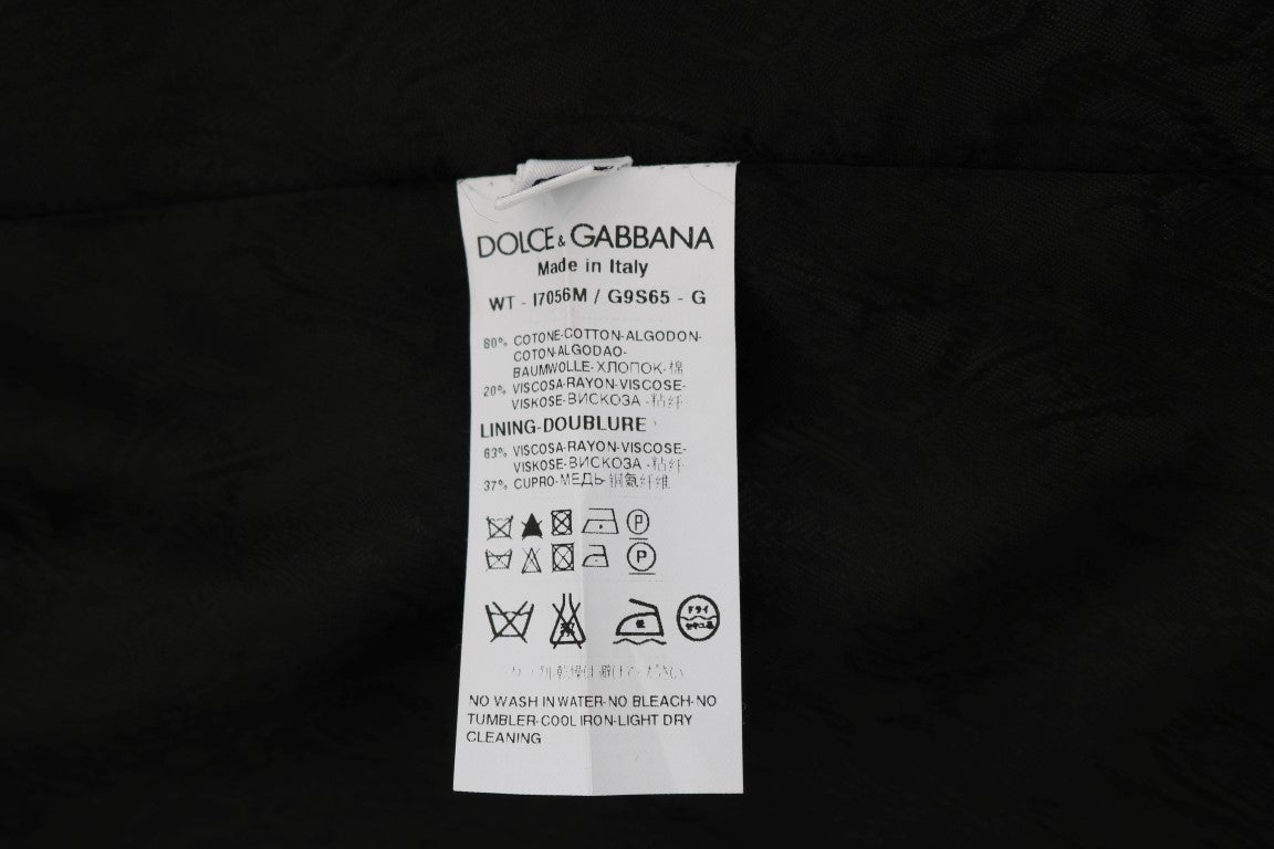 Dolce & Gabbana Κομψό μαύρο μονόπετο γιλέκο