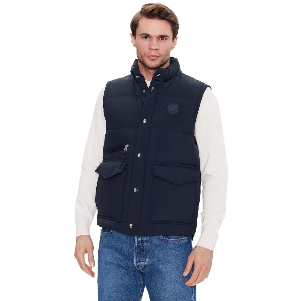 Γιλέκο Woolrich Blue Polyester