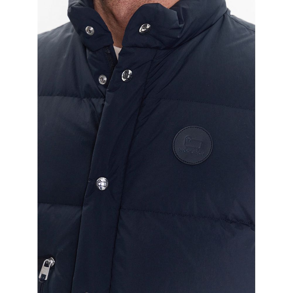 Γιλέκο Woolrich Blue Polyester