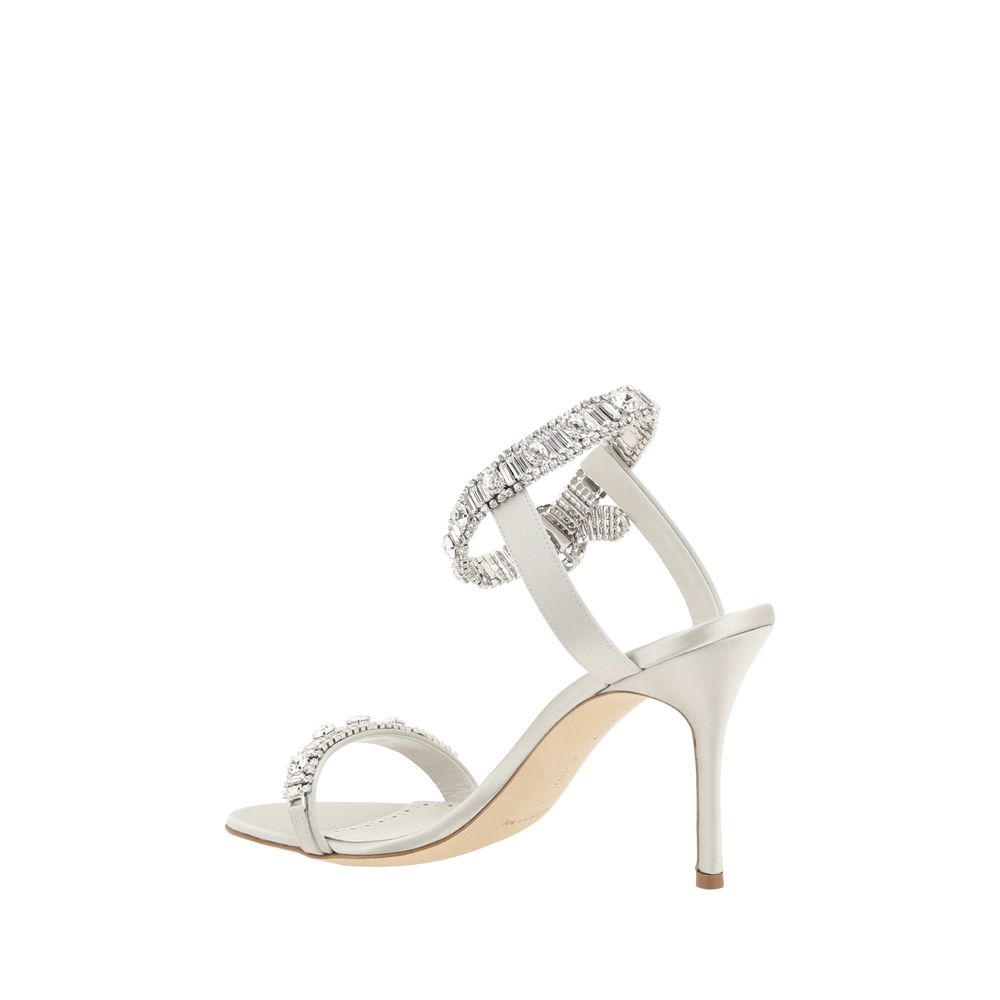 Σατέν σανδάλια Manolo Blahnik Asasan