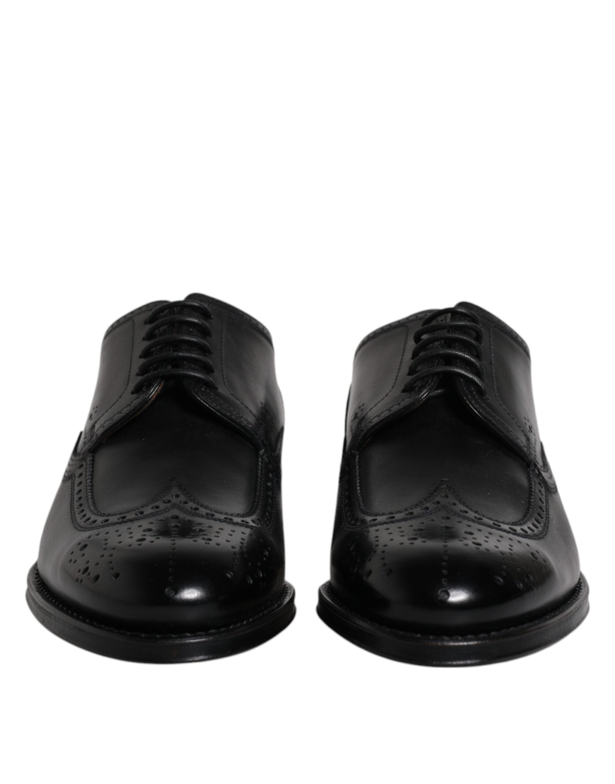Επίσημα παπούτσια Dolce & Gabbana Μαύρα Δερμάτινα Derby Wingtip