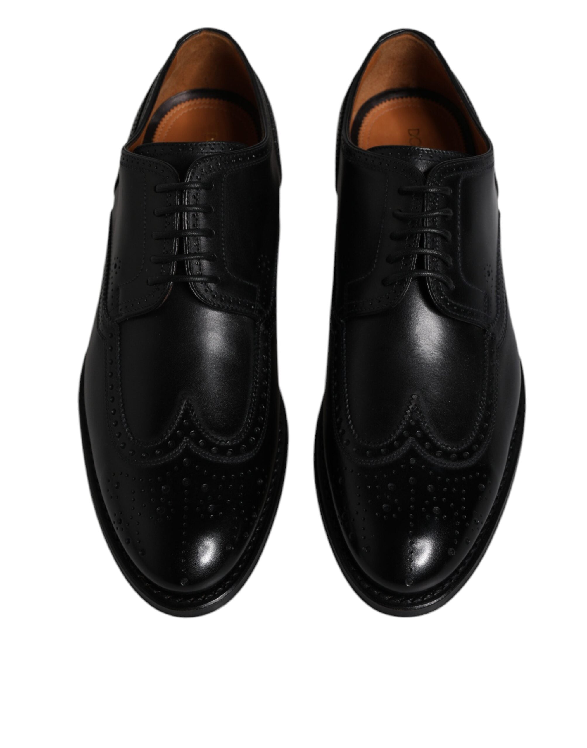Επίσημα παπούτσια Dolce & Gabbana Μαύρα Δερμάτινα Derby Wingtip