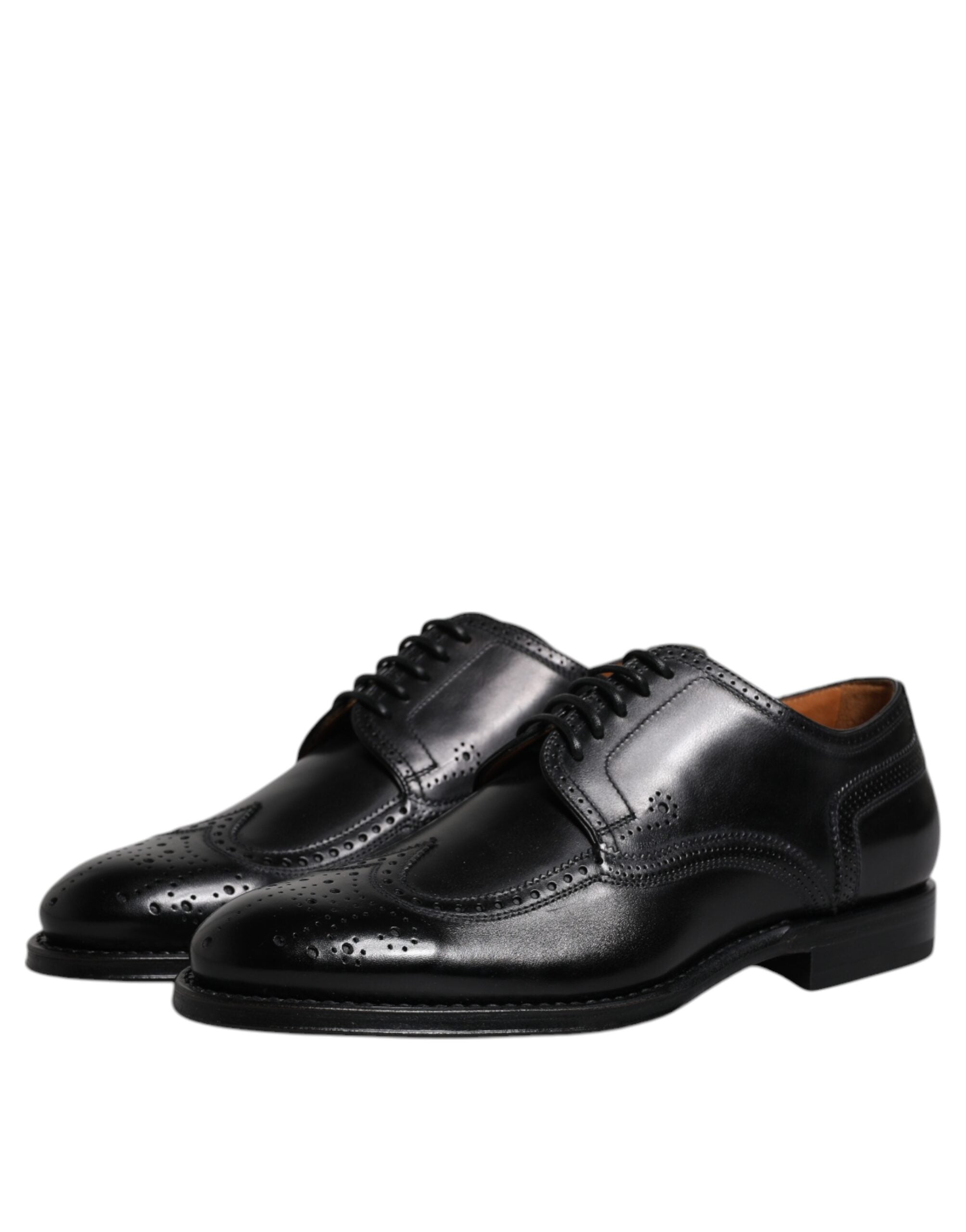 Επίσημα παπούτσια Dolce & Gabbana Μαύρα Δερμάτινα Derby Wingtip