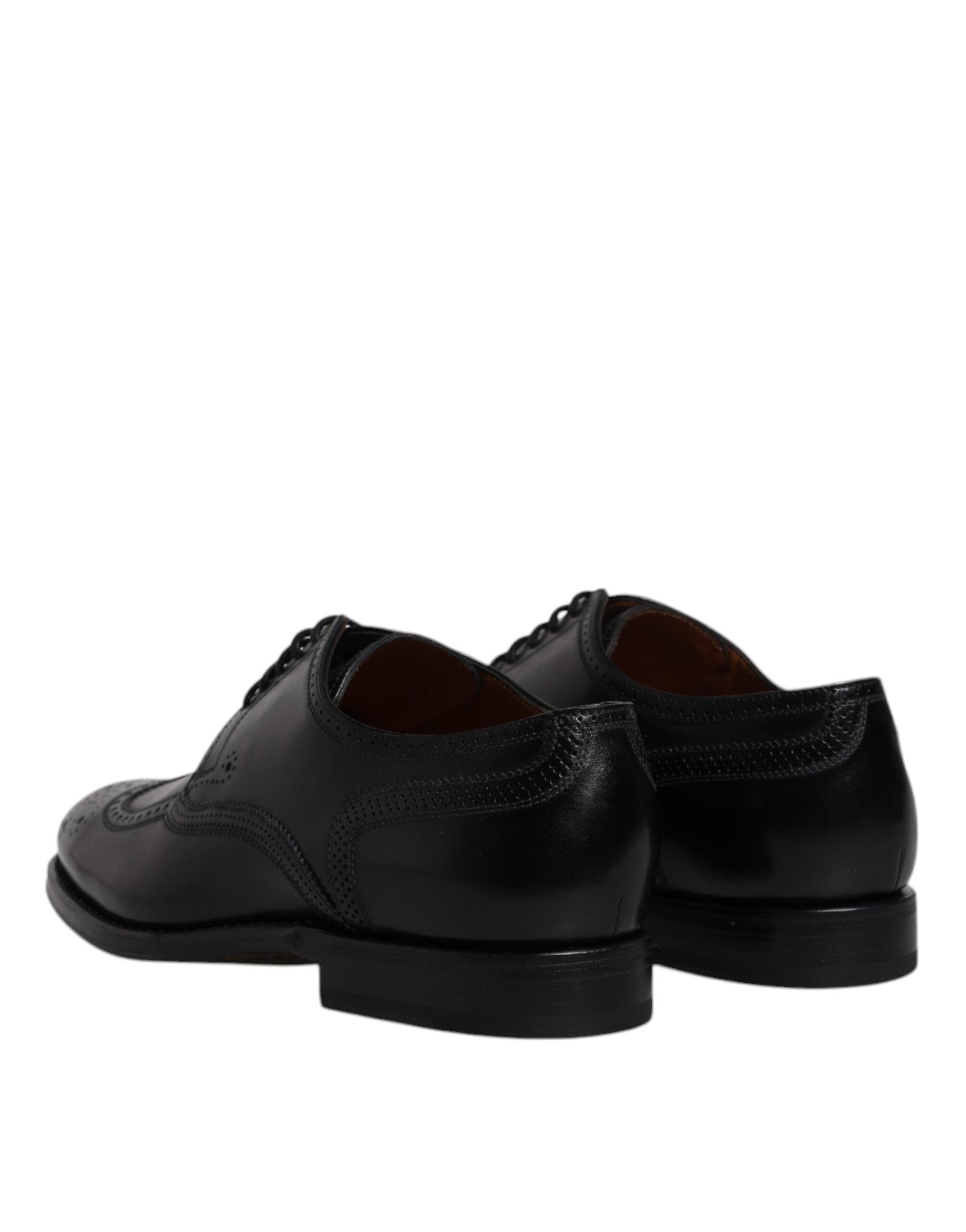 Επίσημα παπούτσια Dolce & Gabbana Μαύρα Δερμάτινα Derby Wingtip