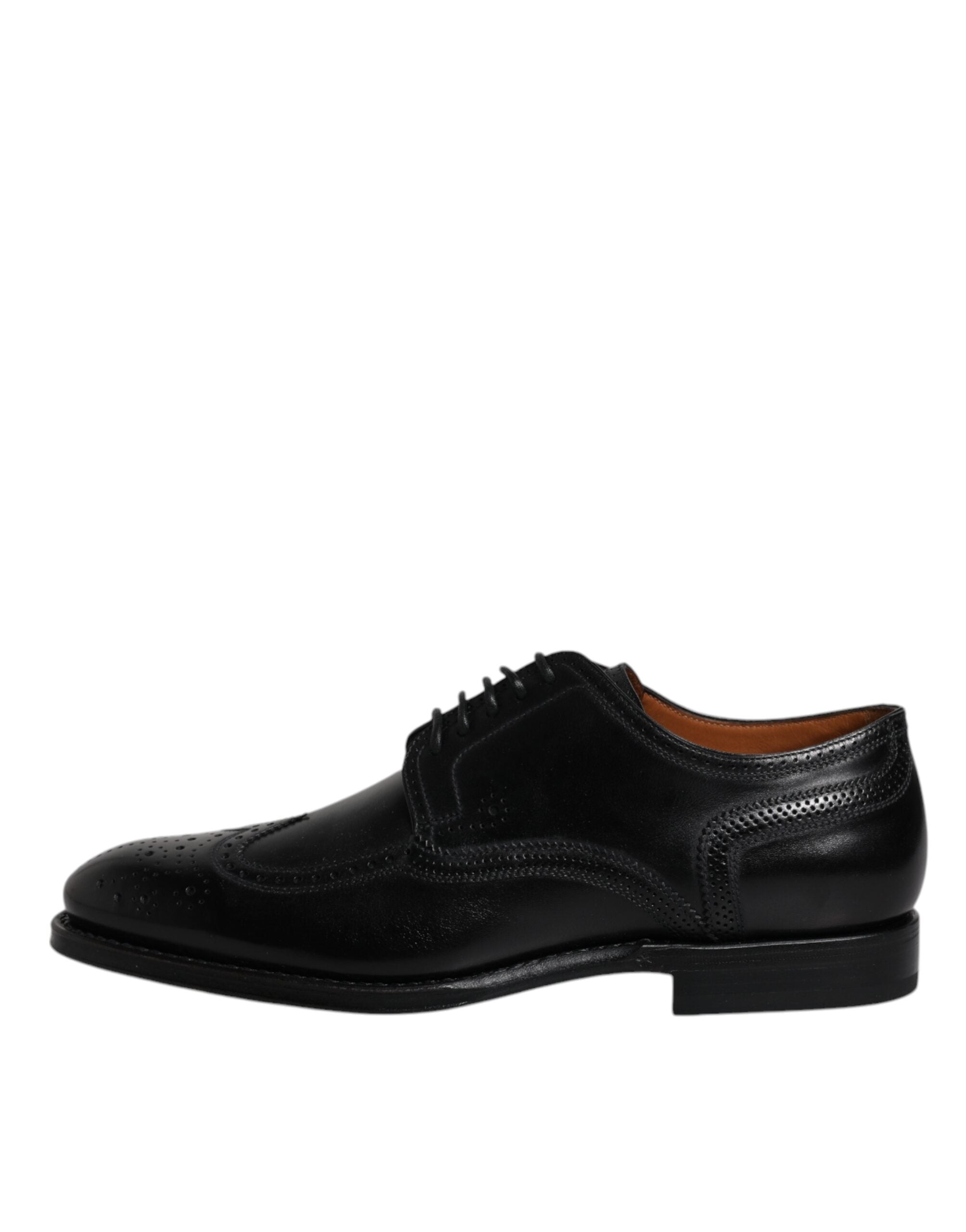Επίσημα παπούτσια Dolce & Gabbana Μαύρα Δερμάτινα Derby Wingtip