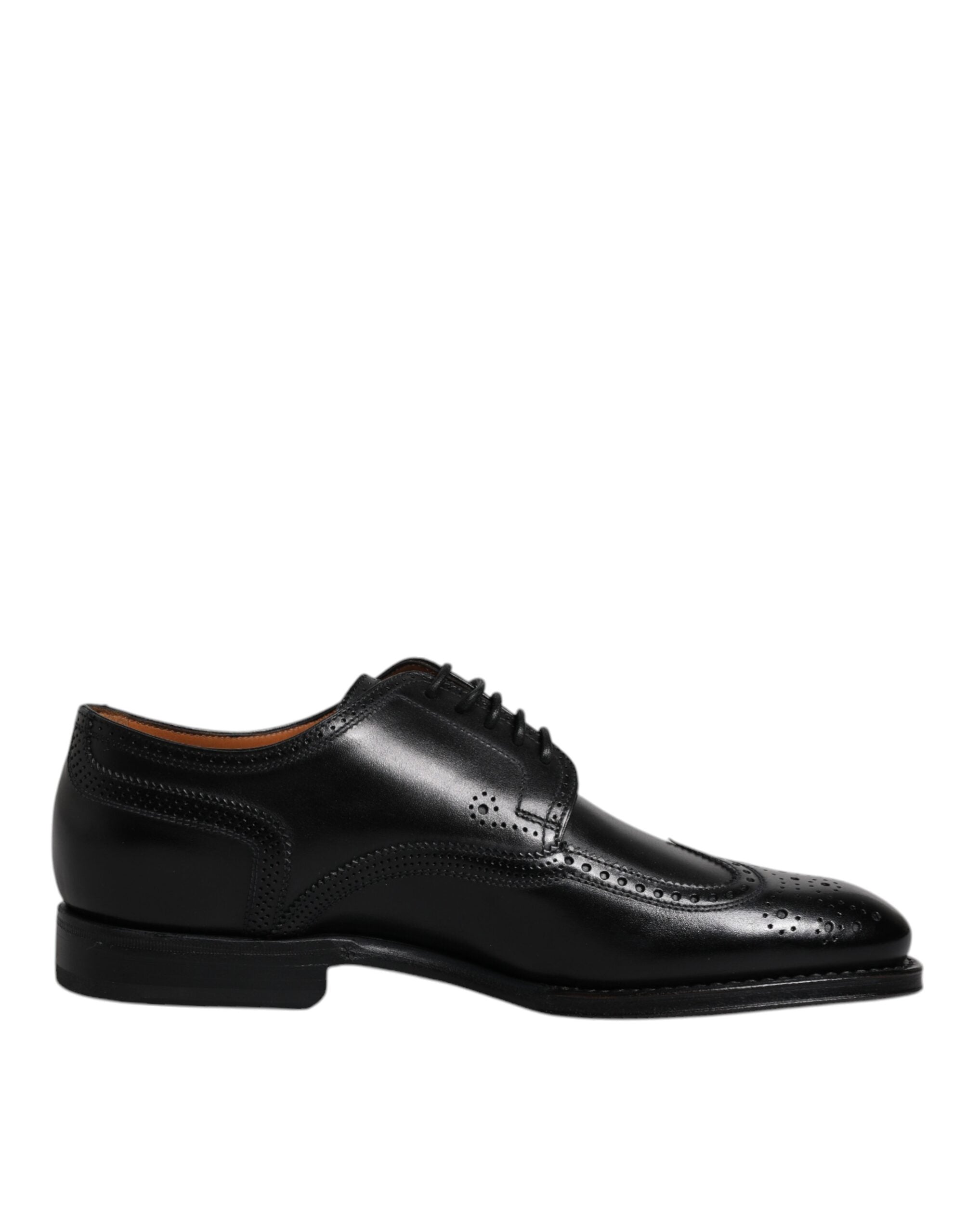 Επίσημα παπούτσια Dolce & Gabbana Μαύρα Δερμάτινα Derby Wingtip
