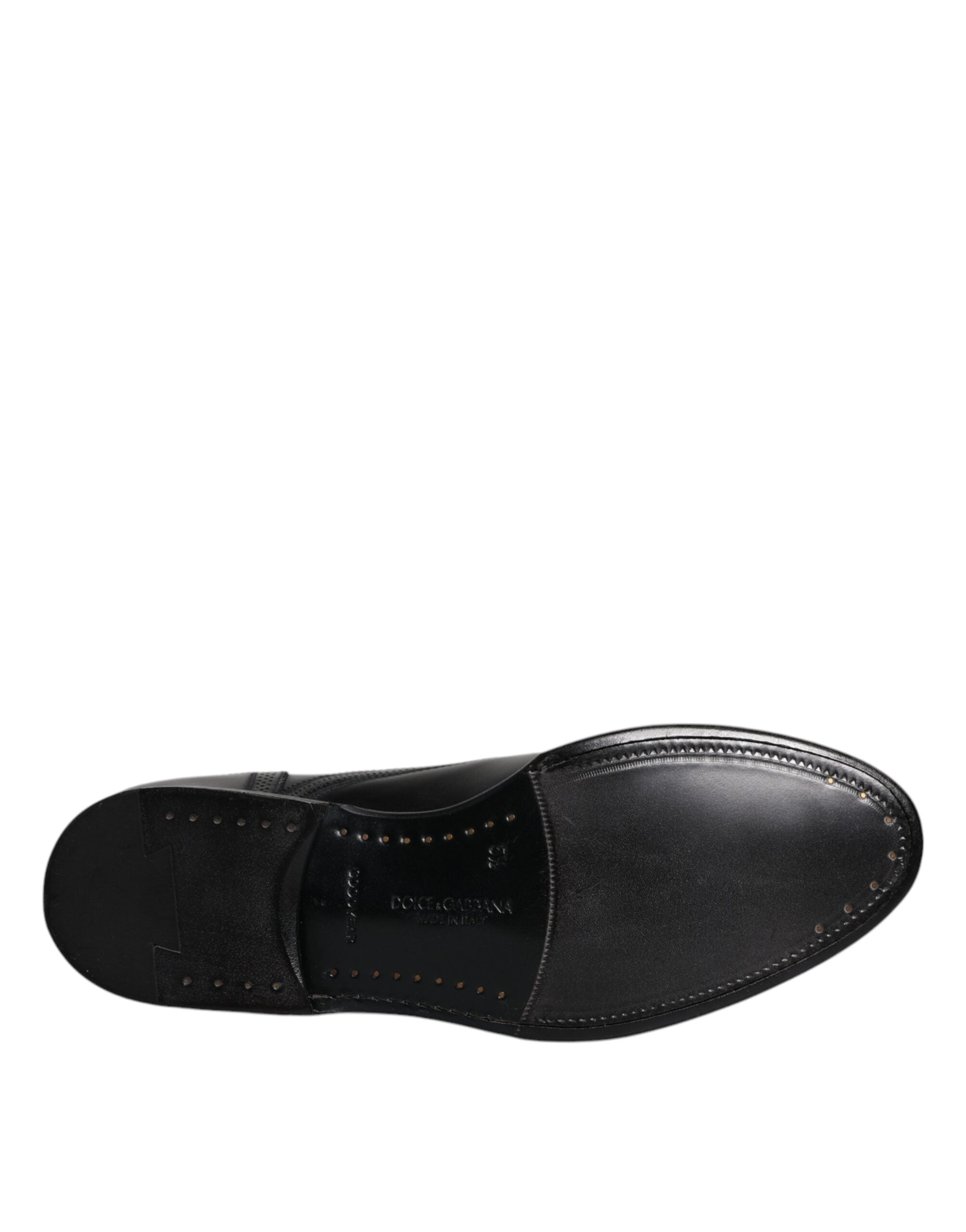 Επίσημα παπούτσια Dolce & Gabbana Μαύρα Δερμάτινα Derby Wingtip