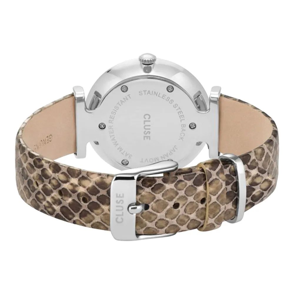 Δερμάτινο ρολόι Cluse Beige