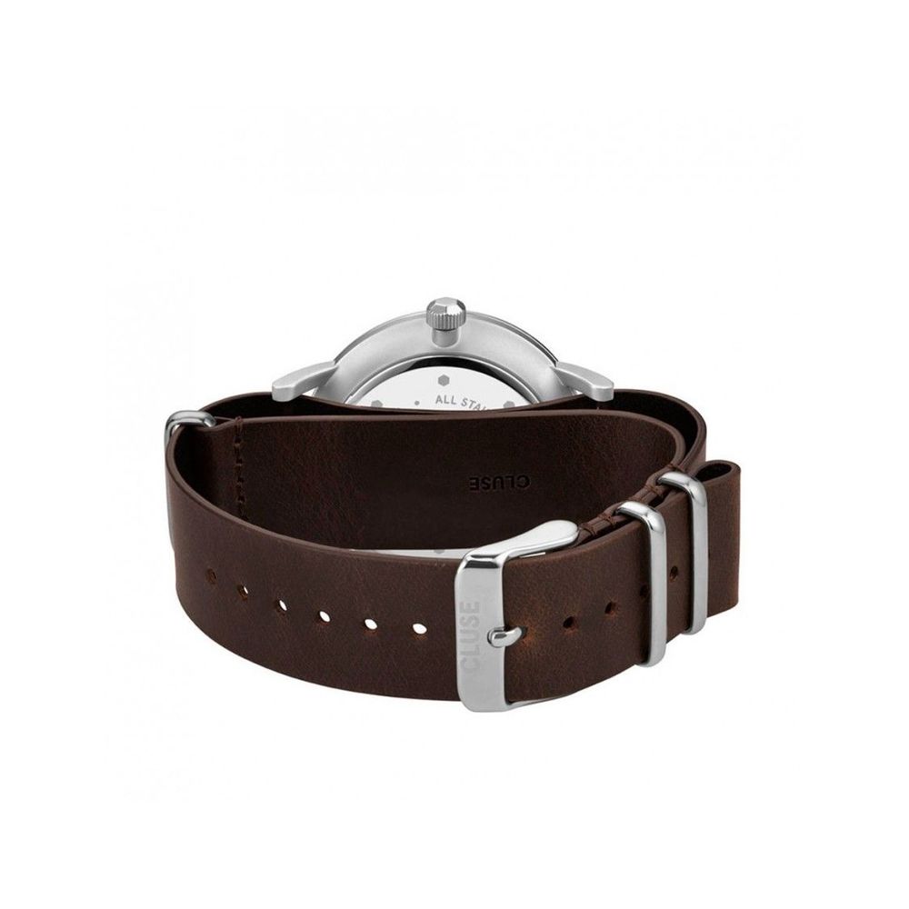 Δερμάτινο ρολόι Cluse Brown