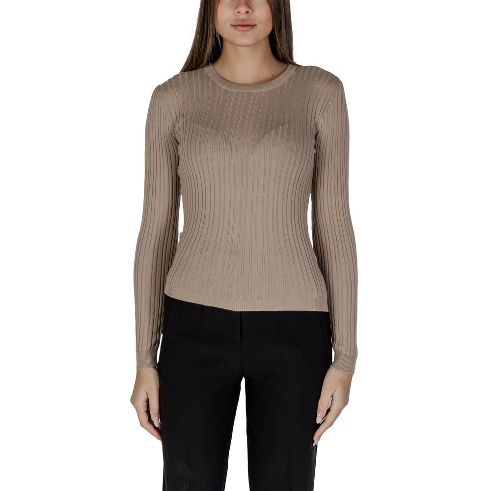 Vila Clothes Beige Μπλούζες & T-Shirt από ανακυκλωμένο πολυεστέρα