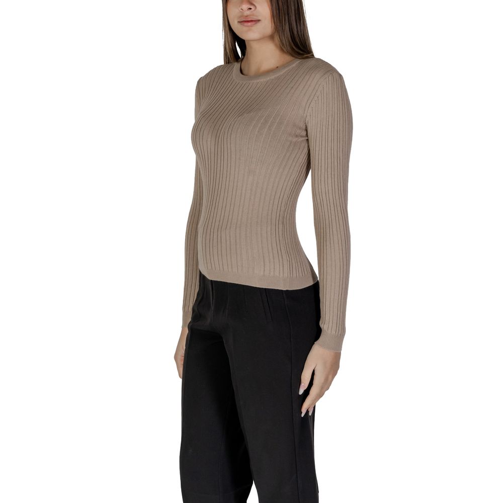 Vila Clothes Beige Μπλούζες & T-Shirt από ανακυκλωμένο πολυεστέρα