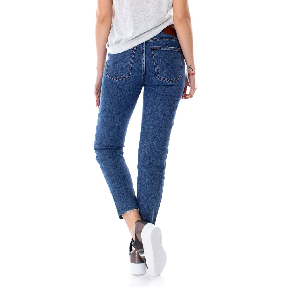 Μόνο Blue Cotton Jeans & Pant