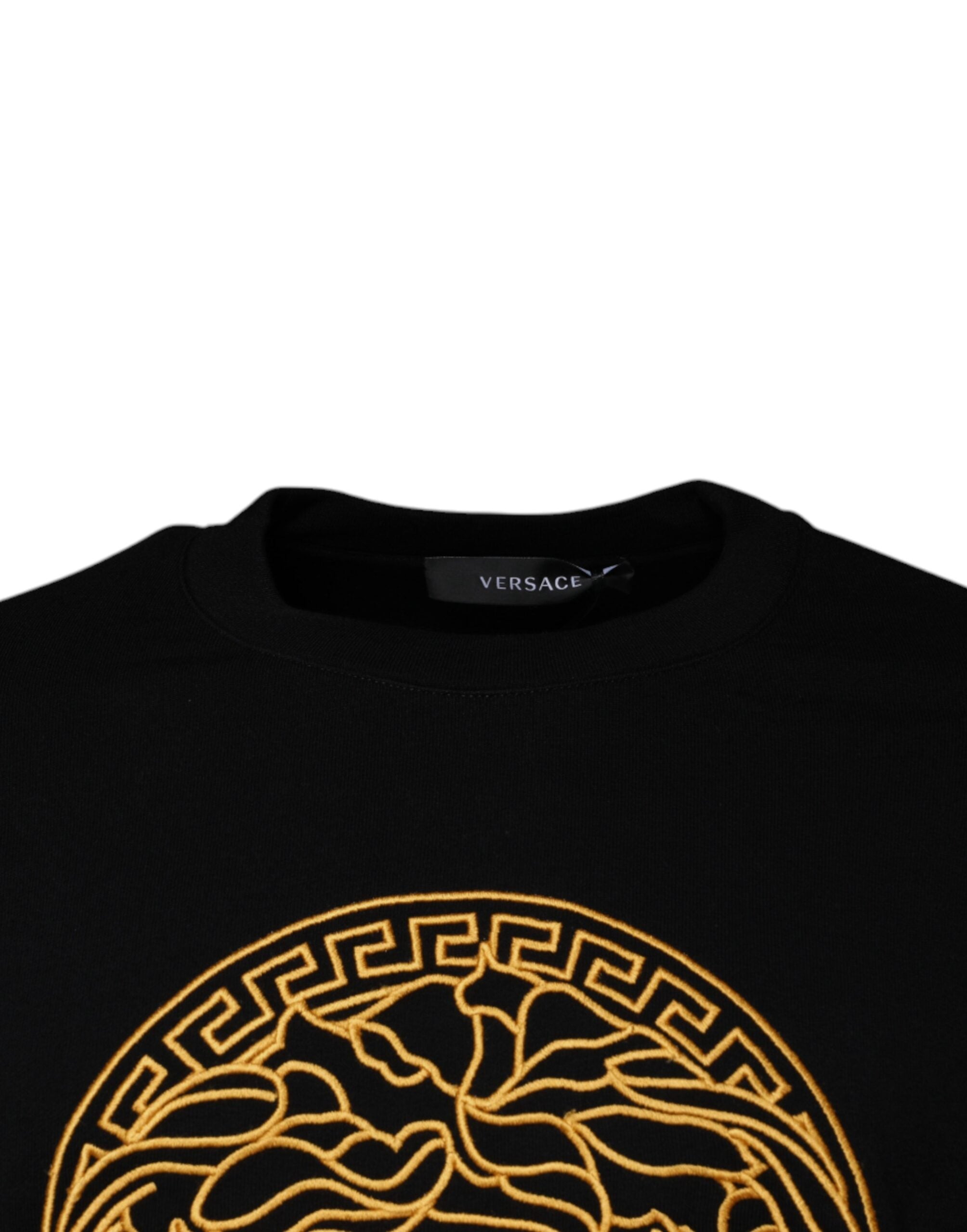 Πουλόβερ πουλόβερ με λαιμόκοψη Versace Black Medusa Embroidery