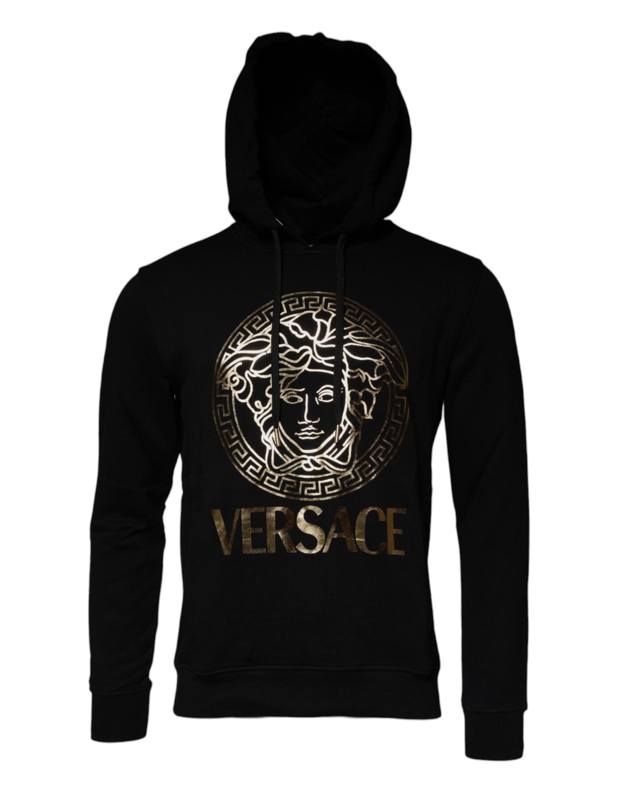 Πουλόβερ φούτερ Versace Black Medusa Cotton Hoodie πουλόβερ