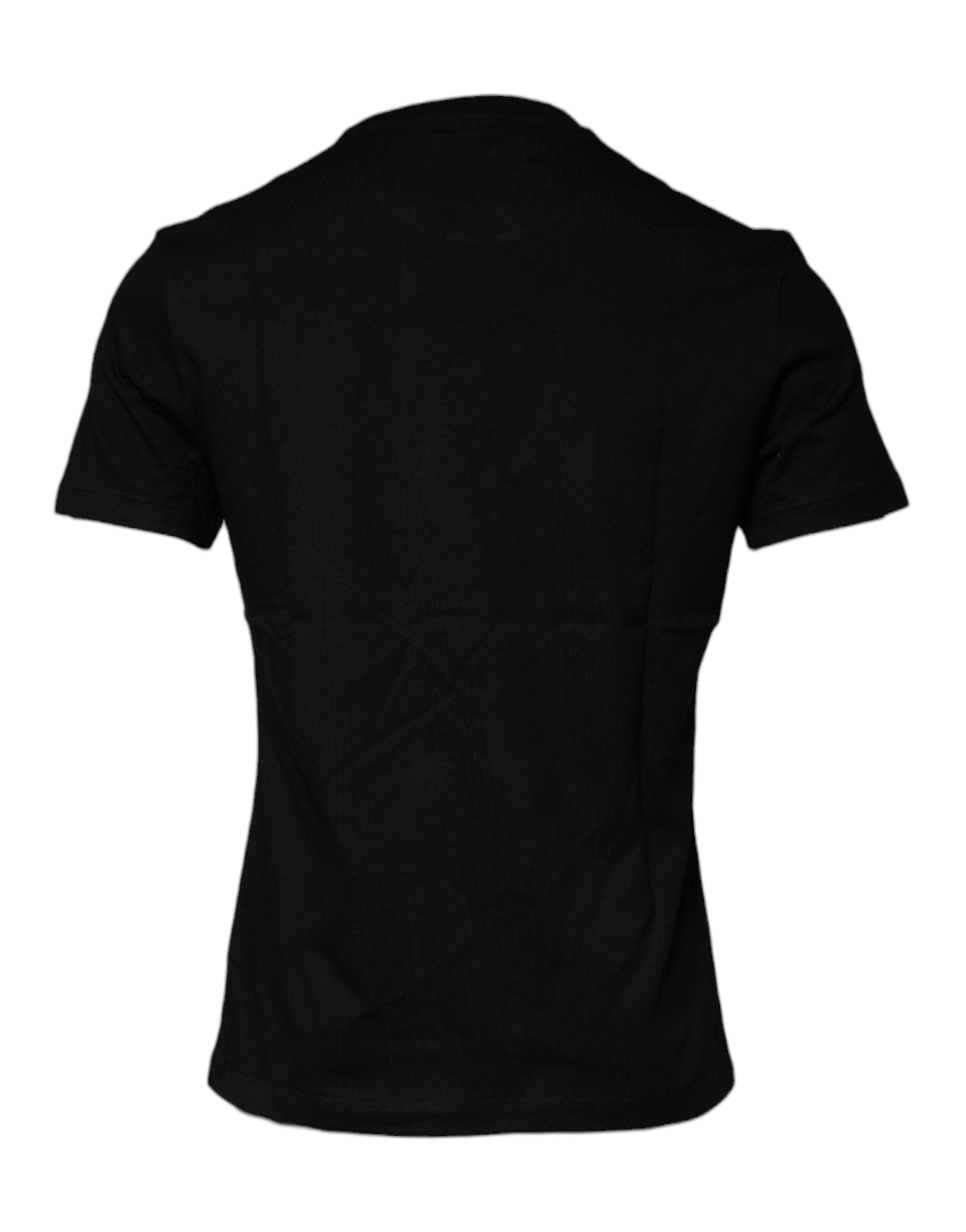 Μπλουζάκι Versace Black Medusa Print Cotton Crew Neck