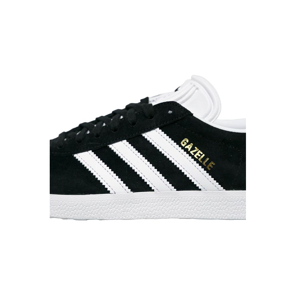 Μαύρα δερμάτινα αθλητικά παπούτσια Adidas