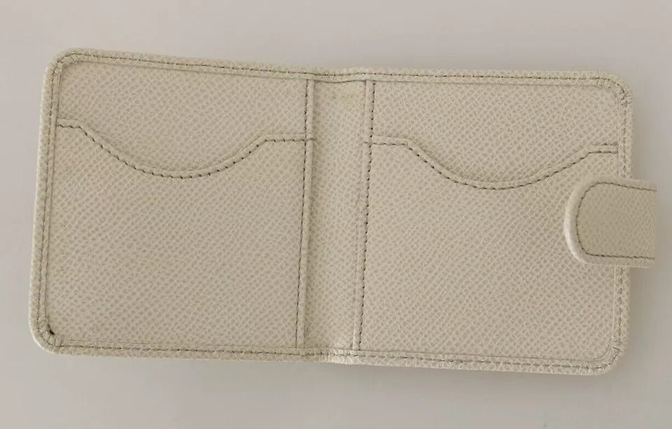 Dolce & Gabbana White Dauphine Δερμάτινη θήκη για προφυλακτικό Πορτοφόλι τσέπης