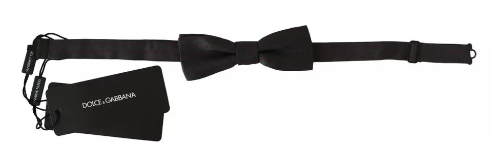 Ρυθμιζόμενο παπιγιόν στο λαιμό Dolce & Gabbana με κουκκίδες από μετάξι