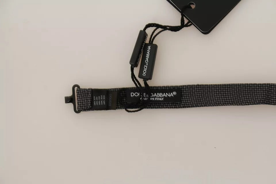 Παπιγιόν με ρυθμιζόμενο λαιμό Dolce & Gabbana με γκρι σχέδιο