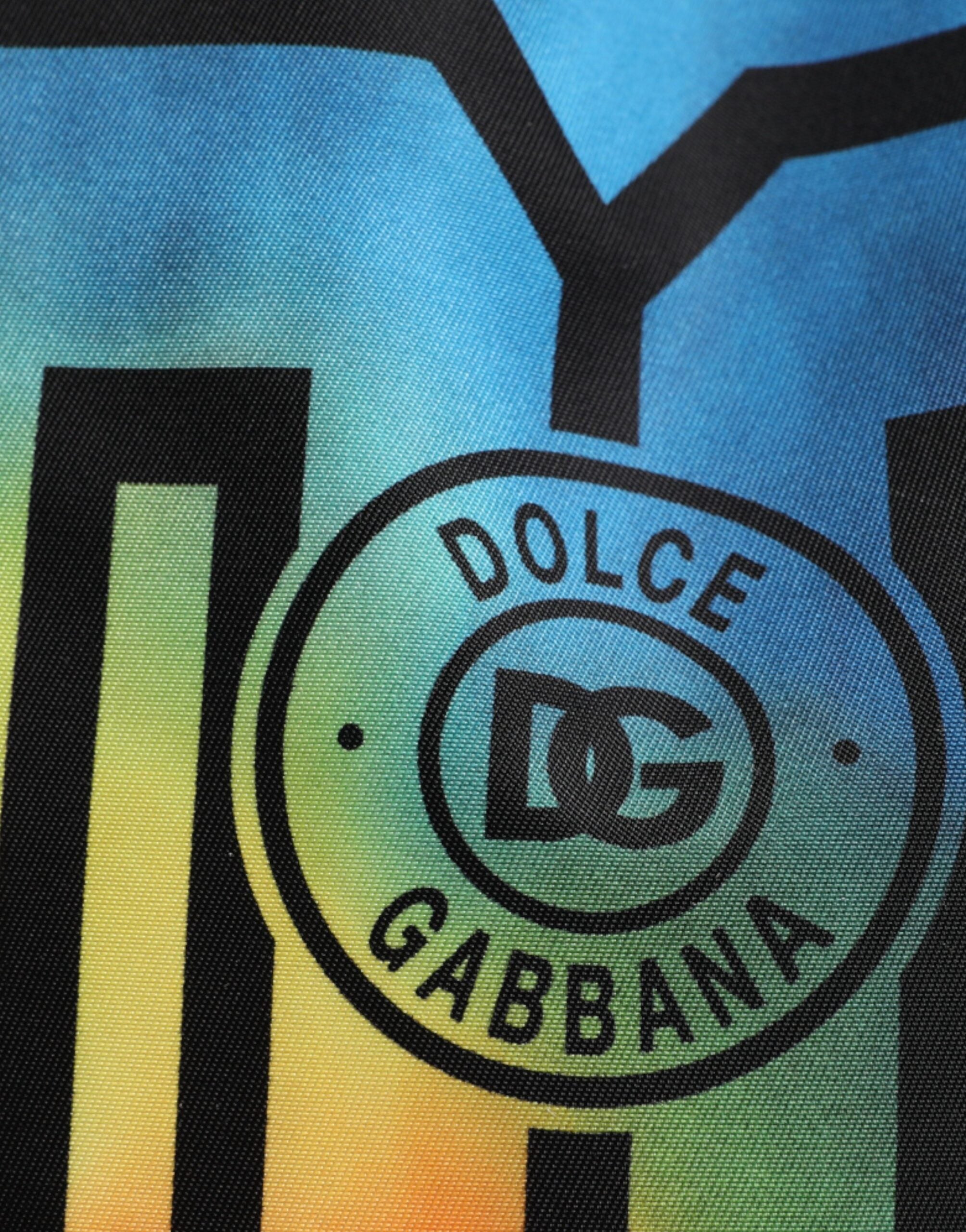 Παιδική τσάντα σακιδίου πλάτης Dolce & Gabbana πολύχρωμη νάιλον τυπωμένη ύλη γραβάτας