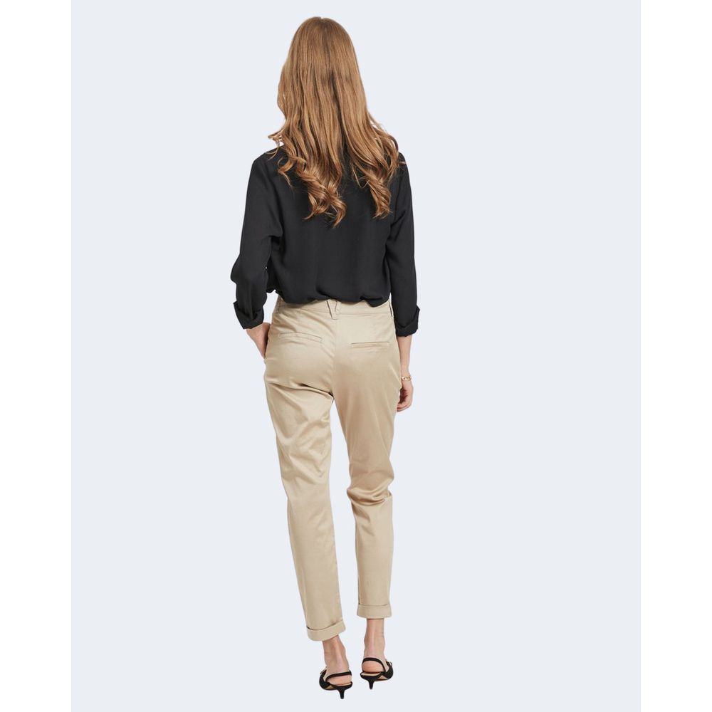 Μαύρο πουλόβερ από πολυεστέρα Vila Clothes
