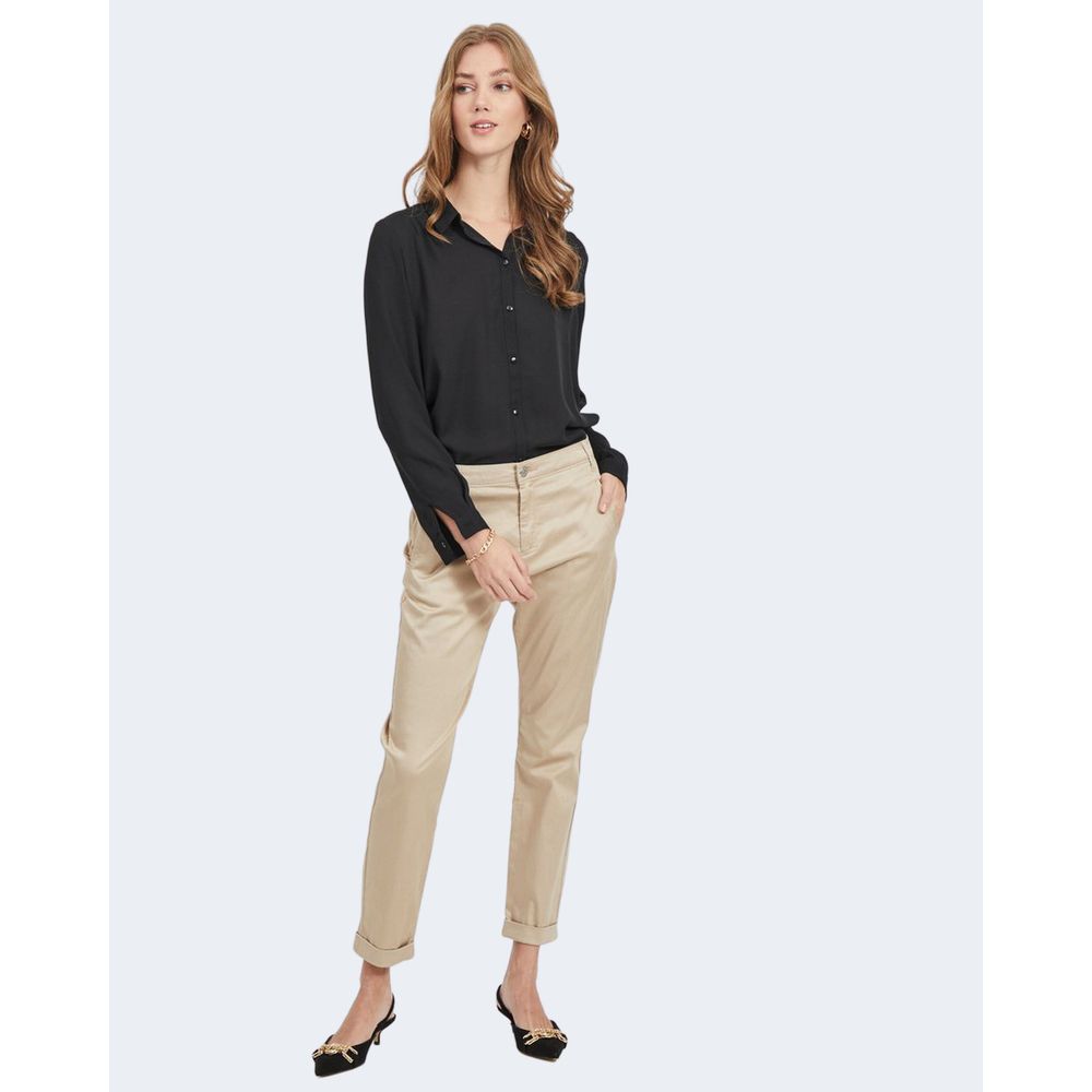 Μαύρο πουλόβερ από πολυεστέρα Vila Clothes