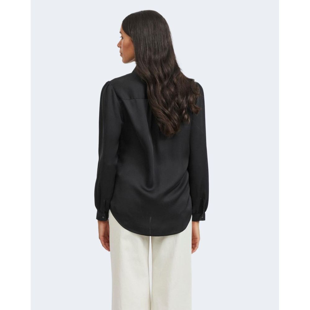 Μαύρο πουλόβερ από πολυεστέρα Vila Clothes