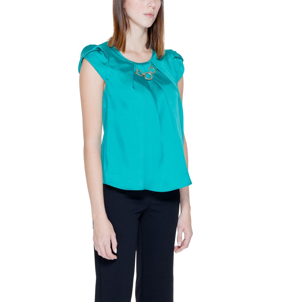 Rinascimento Green Polyester Blouse