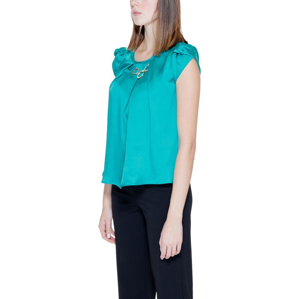 Rinascimento Green Polyester Blouse