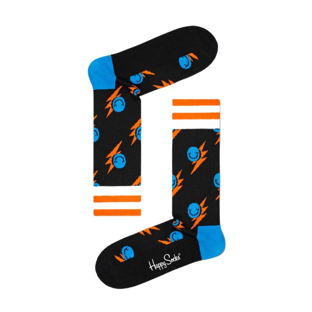 Happy Socks Μαύρη βαμβακερή κάλτσα