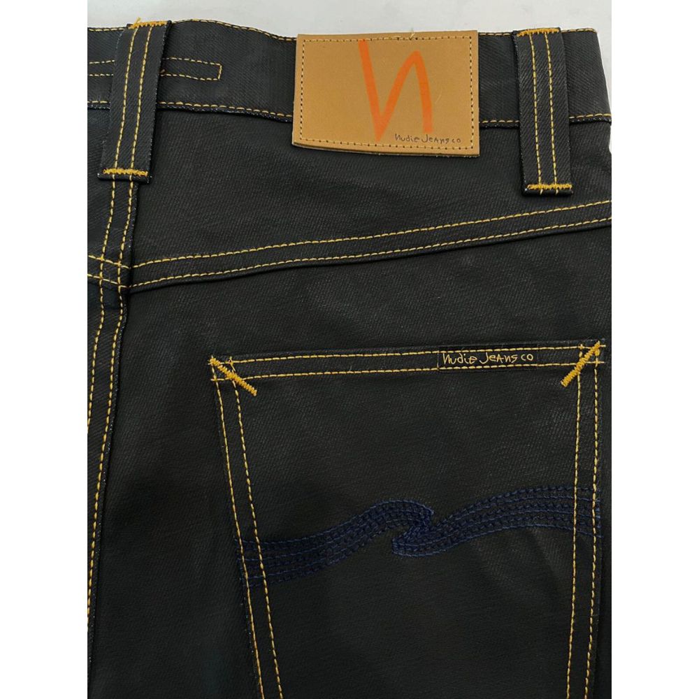 Ανδρικό τζιν Nudie Jeans Μαύρο βαμβακερό
