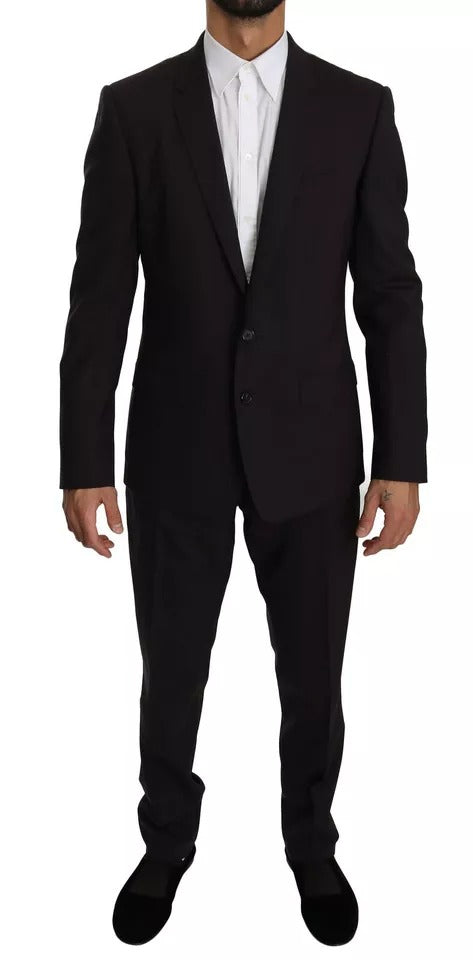 Στολή MARTINI 2 τεμαχίων Dolce & Gabbana Purple Wool Stretch