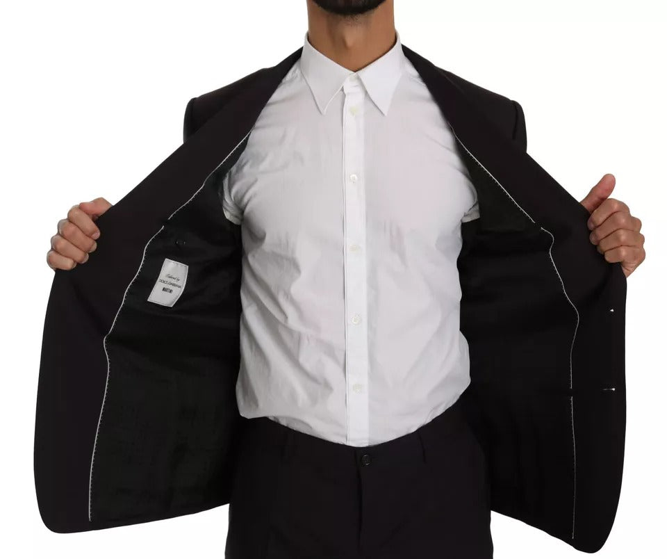 Στολή MARTINI 2 τεμαχίων Dolce & Gabbana Purple Wool Stretch