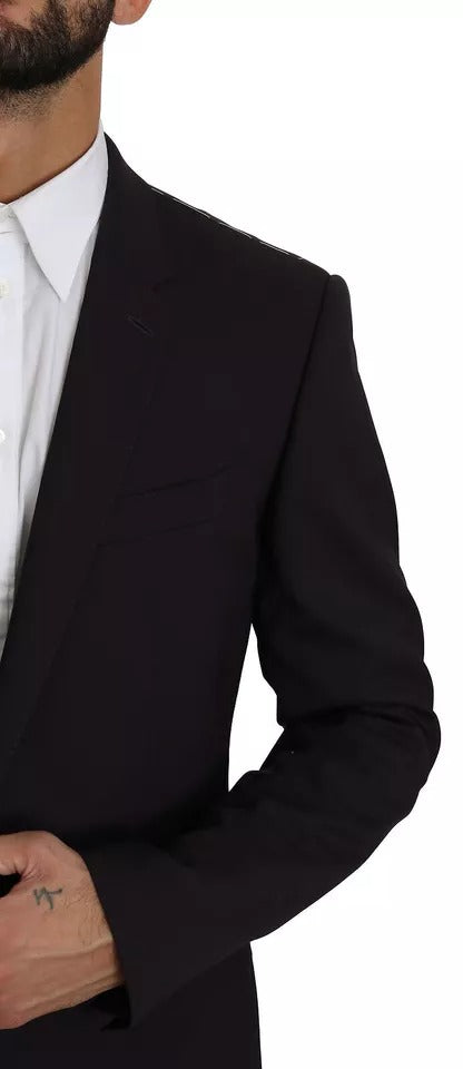 Στολή MARTINI 2 τεμαχίων Dolce & Gabbana Purple Wool Stretch
