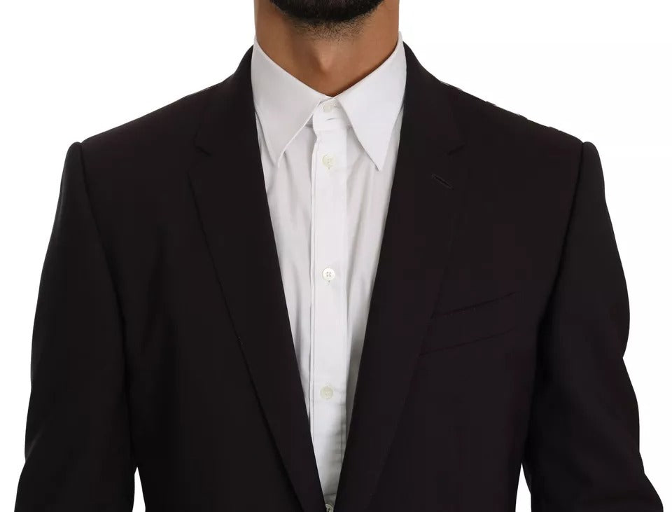 Στολή MARTINI 2 τεμαχίων Dolce & Gabbana Purple Wool Stretch