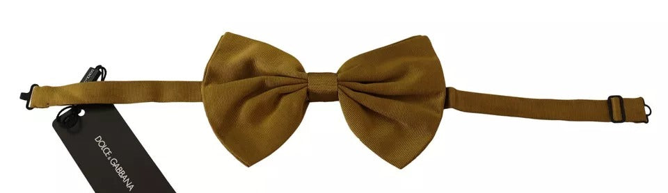 Ανδρικό παπιγιόν Dolce & Gabbana Yellow Mustard 100% Silk Butterfly