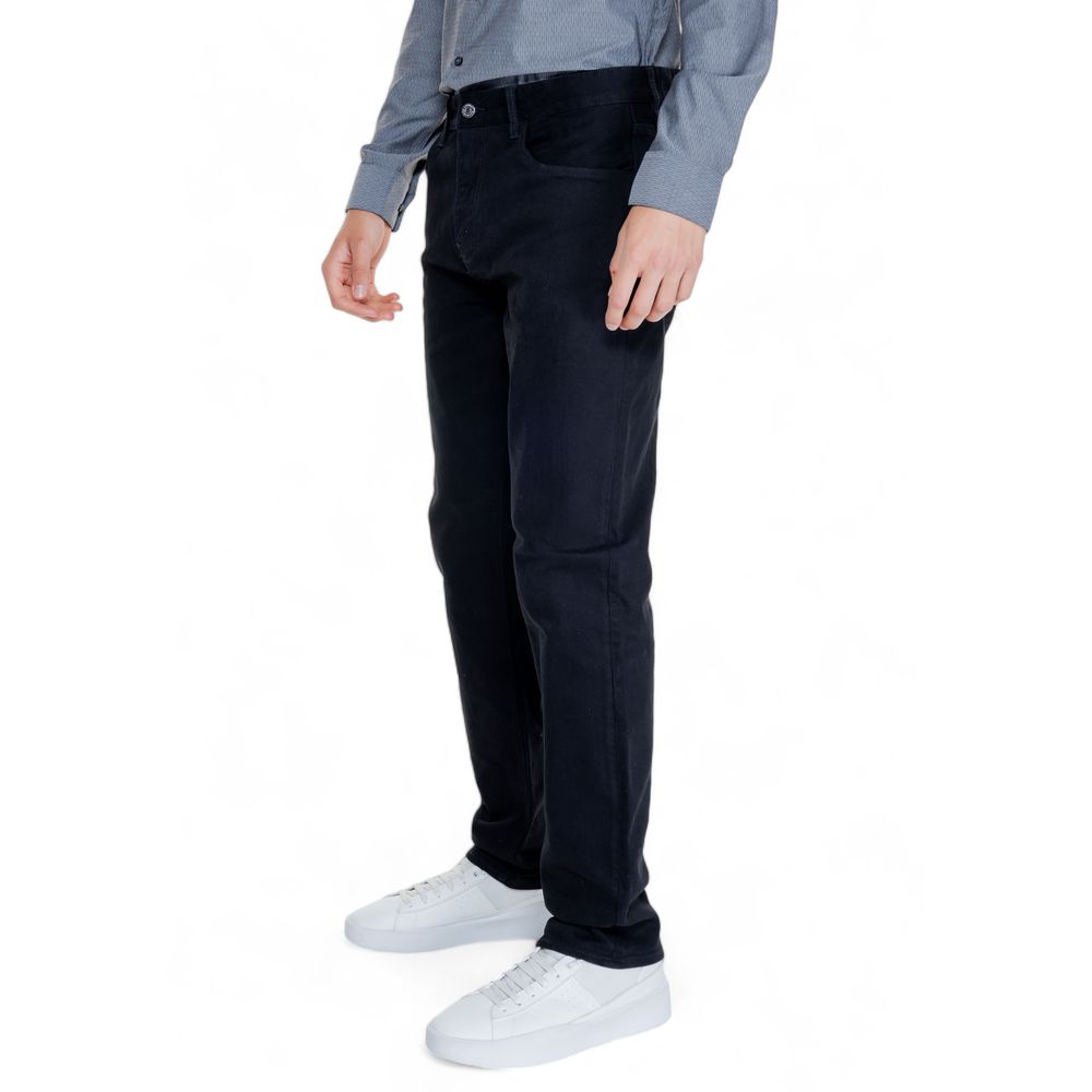Armani Exchange Μαύρο βαμβακερό τζιν & παντελόνι