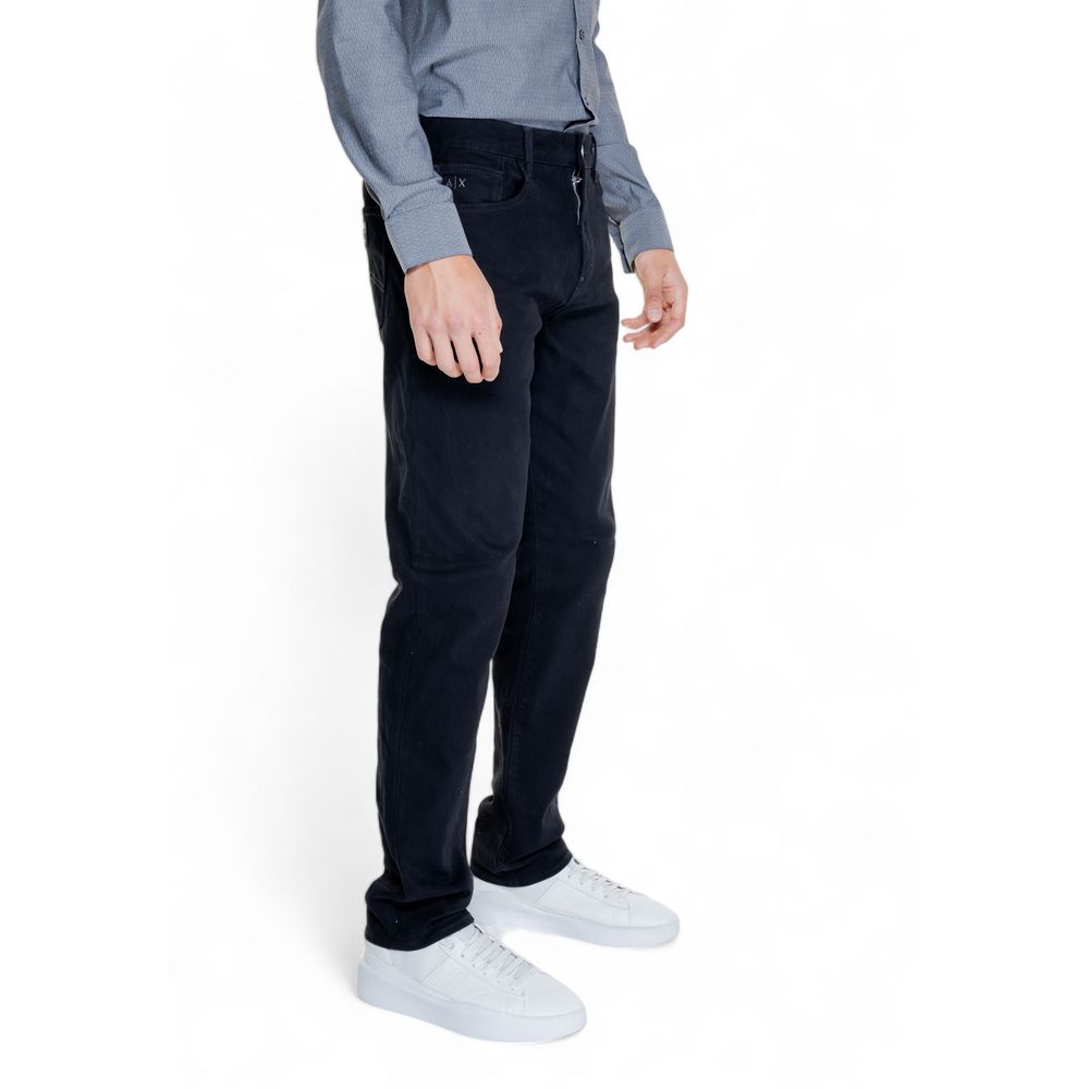 Armani Exchange Μαύρο βαμβακερό τζιν & παντελόνι