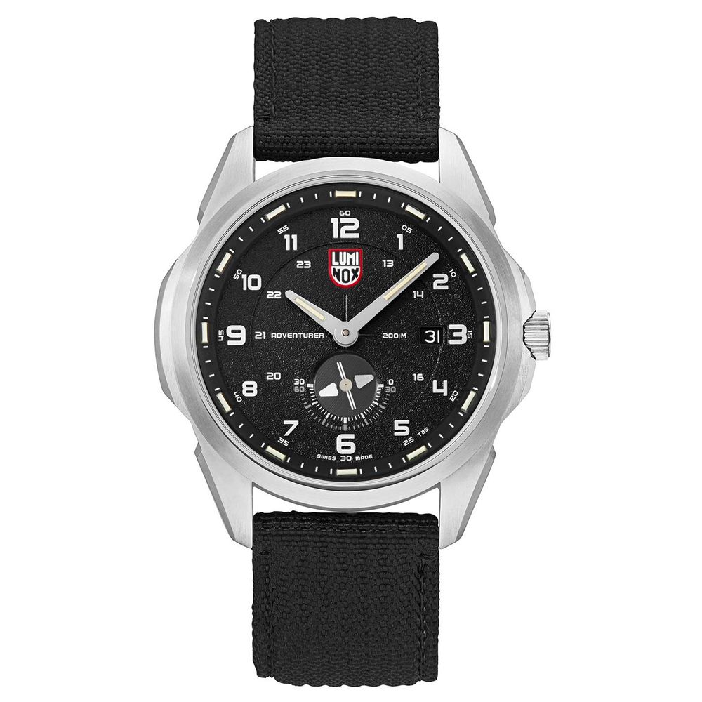 Μαύρο νάιλον ρολόι Luminox