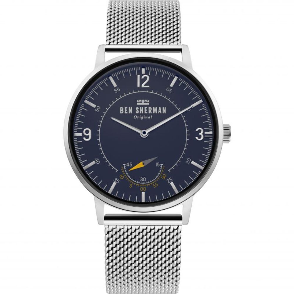 Ασημένιο ρολόι από χάλυβα Ben Sherman
