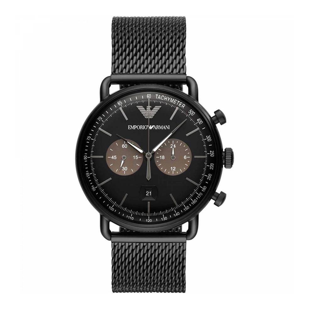 Ρολόι Armani Black Steel