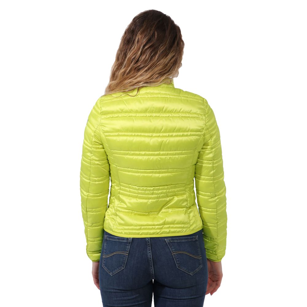 Yes Zee Green Polyester Γυναικείο Μπουφάν